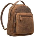 STILORD Kima Vintage Rucksack Damen klein Leder Cityrucksack Frau Rucksack-Handtasche
