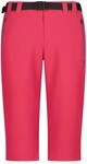 CMP Damen Capri Trekking Hose mit G&uuml;rtel und Dry Function | 4-Wege-Stretch f&uuml;r