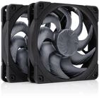 Noctua NF-A12x25 G2 PWM Sx2-PP chromax.black, Doppell&uuml;fter-Set f&uuml;r Push-Pull...