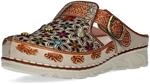 Laura Vita Damen Clog mit Cut-Outs und ornamentalem Muster Dorry 01, Gr&ouml;&szlig;e:37...