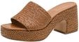 Tamaris Damen Plattform Pantolette, braun, 37 EU