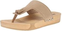 Softclox S3296 Lola Kaschmir Damen Zehentrenner Pantolette Veloursleder Taupe...