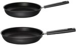 Fiskars Bratpfannen-Set, Hard Face, Durchmesser 24 cm und 28 cm