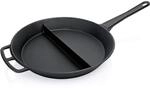 WAS 5055 803 Eisenguss Riesenpfanne mit einem abnehmbaren Stielgriff, 80cm