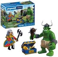 PLAYMOBIL | Knights | Troll mit L&ouml;wenritterschatz | Troll-Figur mit beweglicher