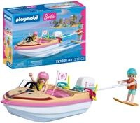 PLAYMOBIL | Barbie | Abenteuerboot | Speedboot mit Barbie & Ken | Wakeboard &