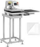 MSW Pneumatische Transferpresse doppelt 40 x 50 cm 2100W 250 &deg;C Textilpresse