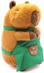 Joytoy - Hug-a-Capybara 24146 Capybara Barista Pl&uuml;sch 21 cm, Braun, Gr&uuml;n