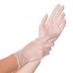 Hygonorm VINYL-Handschuhe CLASSIC LIGHT gepudert, leichte Qualit&auml;t, wei&szlig;,...