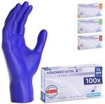 100x ARNOMED Einweghandschuhe XL, Nitrilhandschuhe Akzeleratorfrei,...