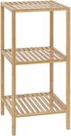 CLP Badregal stehend Bambus Zinnien, Holzregal Badezimmer schmal, K&uuml;chenregal...