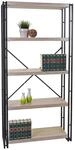 Mendler B&uuml;cherregal HWC-A27, Standregal Wohnregal, 165x80cm 3D-Struktur 5...