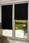 K-Home Thermorollo Verdunklungsrollo ohne Bohren Schwarz B85 x H200 cm
