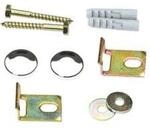 Keramag Befestigungssatz Kerafix mit Abdeckkappen, verchromt, 551070000