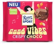 RITTER SPORT CRISPY CHOCO gef&uuml;llte Milchschokoladenplatte mit Kakaocreme,
