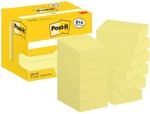 Post-it Notizen Kanariengelb, Packung mit 12 Bl&ouml;cken, 100 Blatt pro Block, 51 mm x