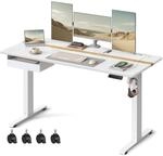 VASAGLE H&ouml;henverstellbarer Schreibtisch elektrisch, 160 x 70 cm Tischoberfl&auml;che,