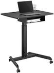 Maclean MC-903 H&ouml;henverstellbarer Laptoptisch mit Rollen und mit Einer Schublade