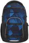 Coocazoo BYTE Schulrucksack &bdquo;Electric Ice&rdquo;, schwarz-blau, ergonomischer &