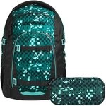 Coocazoo Mate Schulrucksack Set 2tlg. inkl Schlamperbox (Pixel Blox)
