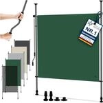 KESSER&reg; Klemmmarkise 200x310 cm, Garten Balkon Sichtschutz wetterfest, Wind- &