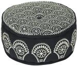 MARRAKESCH Pouf Hocker aus Baumwolle Amaya Inklusive F&uuml;llung &oslash; 50cm Rund