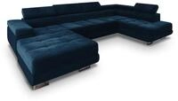 Masseno Ecksofa CASONE R-S mit Schlaffunktion U-Form, Sofa mit Bettkasten,