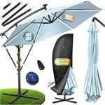 KESSER&reg; Sonnenschirm Solar &Oslash; 300 cm/&Oslash; 350 cm mit LED Beleuchtung,...
