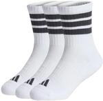 adidas Unisex Kinder 3Stripes Cushioned Sportswear Crew Socks 3 Pair Pack,