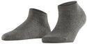 FALKE Damen Sneakersocken Shiny Rib W Sn Viskose kurz einfarbig 1 Paar, Grau Pepper