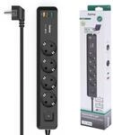 Hama Steckdosenleiste mit Schalter, 4-Fach, Erdung, Schuko-kompatibel, 2USB-C/1USB-A,