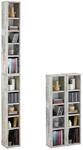 CARO-M&ouml;bel CD DVD Blueray Regal Chart in Shabby Chic &ndash; Zweiteiliges...