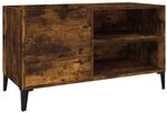 vidaXL Plattenschrank, Schallplattenschrank mit viel Stauraum, Plattenspieler...