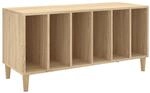 vidaXL Plattenschrank Sonoma-Eiche 100x38x48 cm Holzwerkstoff
