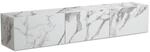 Wohnling Lowboard H&auml;ngend 160x30x30 cm Wei&szlig; Marmor-Optik mit Klappt&uuml;ren