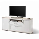 Romance TV-Lowboard in Sibiu L&auml;rche, Eiche San Remo Optik - TV Schrank im