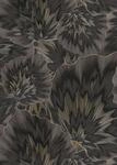 Erismann VVlies Tapete Design Bl&auml;tter Motiv Floral grau schwarz gold glanz...