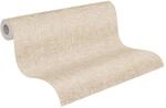 A.S. Cr&eacute;ation Strukturprofiltapete Natural Textiles Unitapete einfarbig 10,05 m x