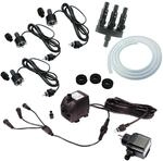 Springbrunnenpumpe mit LED Beleuchtung &ndash; Komplett-Set inkl. 3x Quellstein-LED,