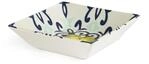 Excelsa Amalfi Set mit 6 Suppentellern aus Keramik, 17 x 17 cm, Motiv Mediterran,