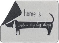 David Fussenegger Hundedecke 'Dackel Home is...' 70 x 90 cm Filz