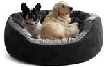 tierlando&reg; Hundebett Lana aus Velours, extra weich und mega dick gepolstert,...