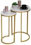 Mendler 2er-Set Beistelltisch HWC-K46, Kaffeetisch Nachttisch Loungetisch,