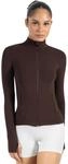SMILODOX Sportjacke Damen Kenna, Laufjacke mit Stehkragen, Sport Oberteil mit