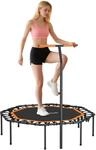 SPORTNOW Fitness Trampolin klappbar &Oslash;128 cm Mini Trampoline mit 5-Stufig