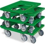 BRB 6X Logistikroller/Transportroller f&uuml;r Kisten 600x400 mm, Tragkraft 250 kg
