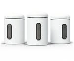 stardis Vorratsdosen 3er Set 1,9 L mit Deckel & Sichtfenster f&uuml;r Lebensmittel,