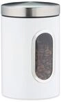 Relaxdays Vorratsdose, Deckel, Sichtfenster, 1,4 L, f&uuml;r Kaffee, Mehl, Pasta,