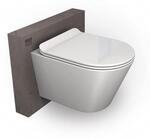 Sp&uuml;lrandloses WC 1088R inkl. Softclose Deckel - Wei&szlig; gl&auml;nzend,