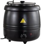 GastroHero Suppentopf ECO 10 Liter schwarz 35&ndash;95 &deg;C elektrisch Suppenw&auml;rmer